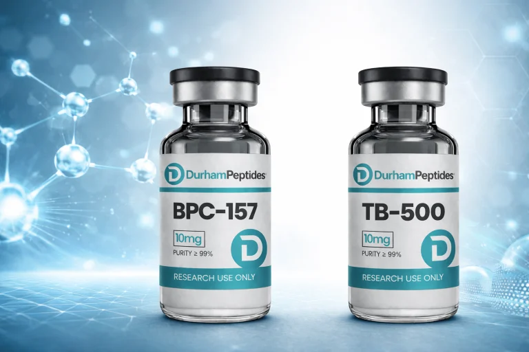 Healing recovery peptides tissue repair angiogenesis cell migration BPC-157 TB-500 research Durham Peptides Canada