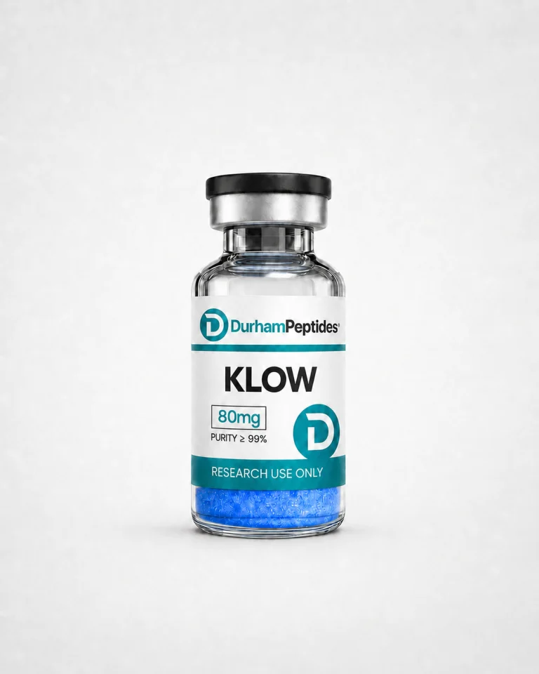 KLOW Blend components BPC-157 GHK-Cu TB-500 KPV four-peptide skin recovery research Durham Peptides Canada